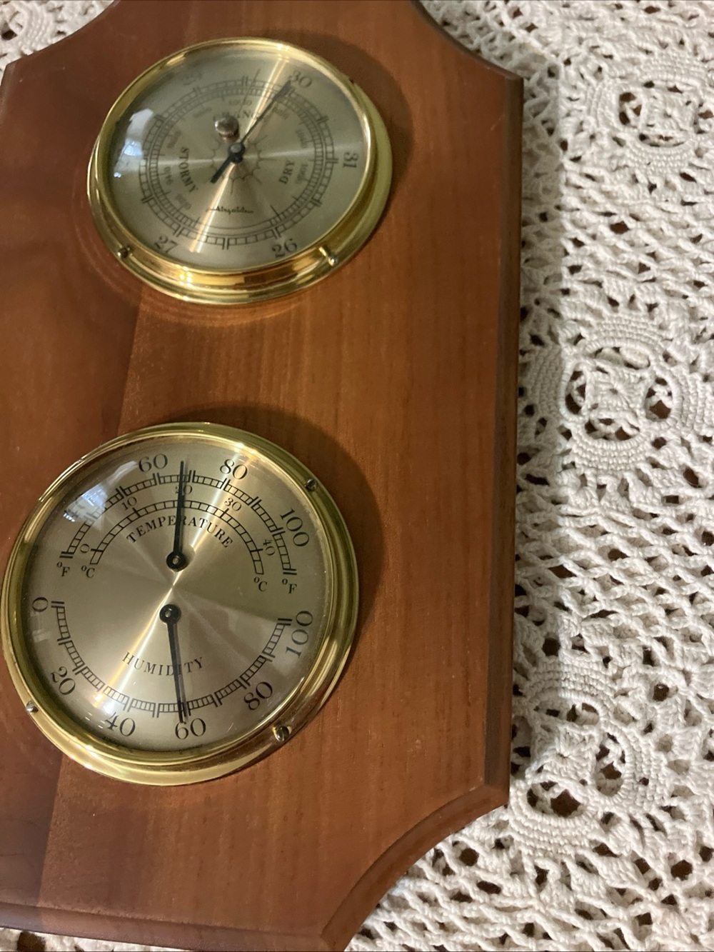 Vintage Air guide Barometer Thermometer Hygrometer - Picture 4 of 6